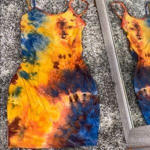 Colorful tight dress